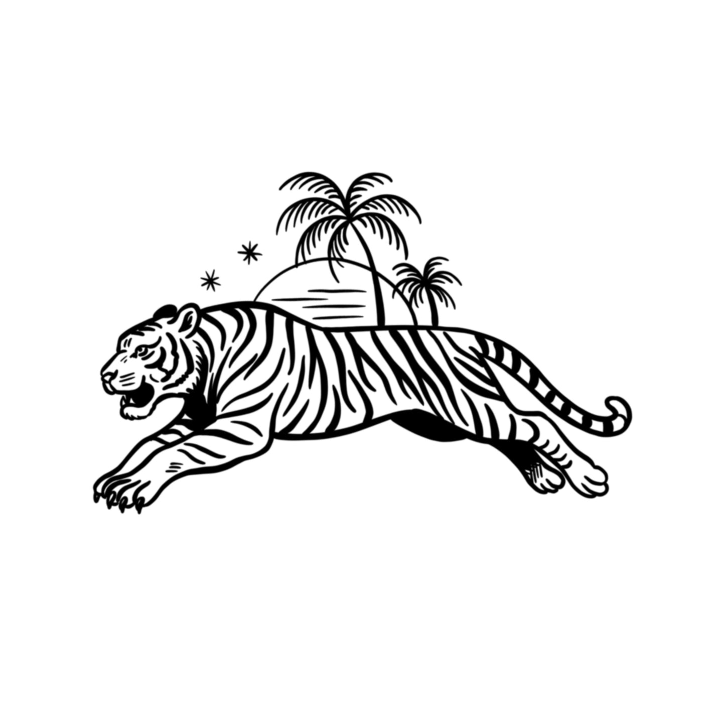 Sunset tiger