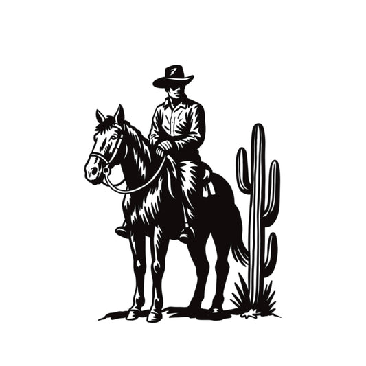 Cowboy with a cactus